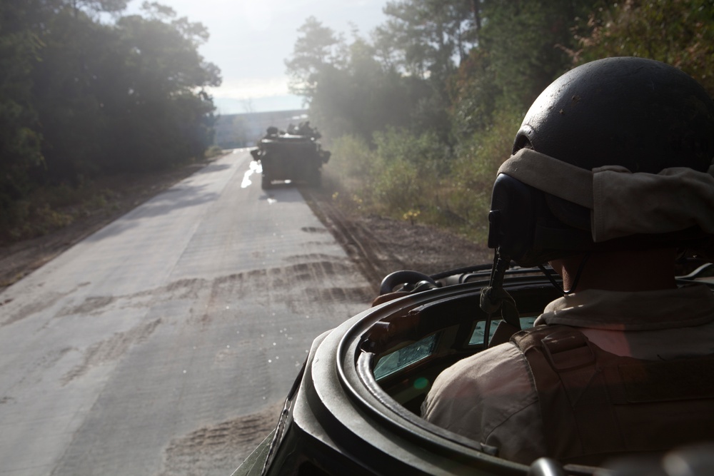 2nd Assault Amphibian Battalion Conducts a Field Exercise