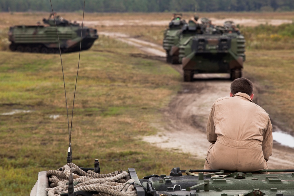 2nd Assault Amphibian Battalion Conducts a Field Exercise