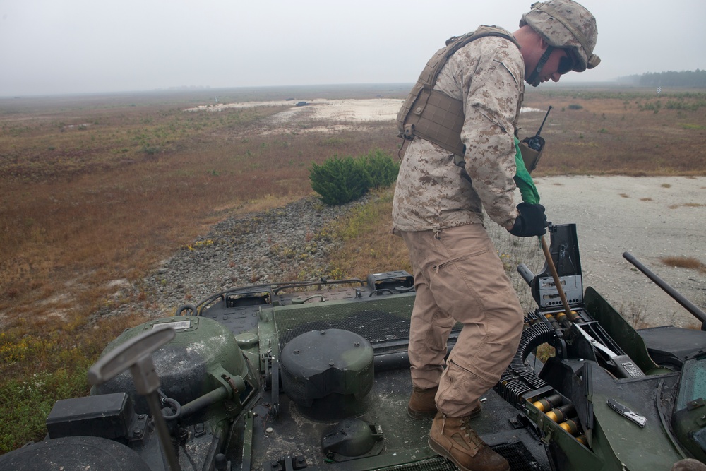 2nd Assault Amphibian Battalion Conducts a Field Exercise