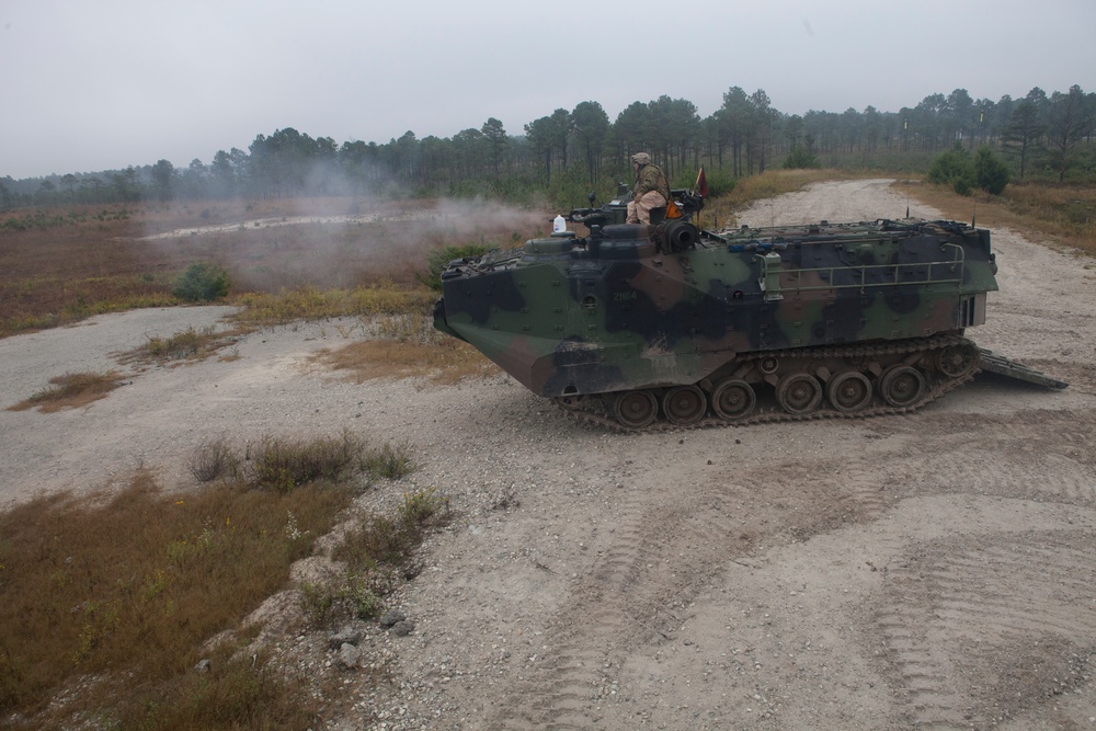 2nd Assault Amphibian Battalion Conducts a Field Exercise