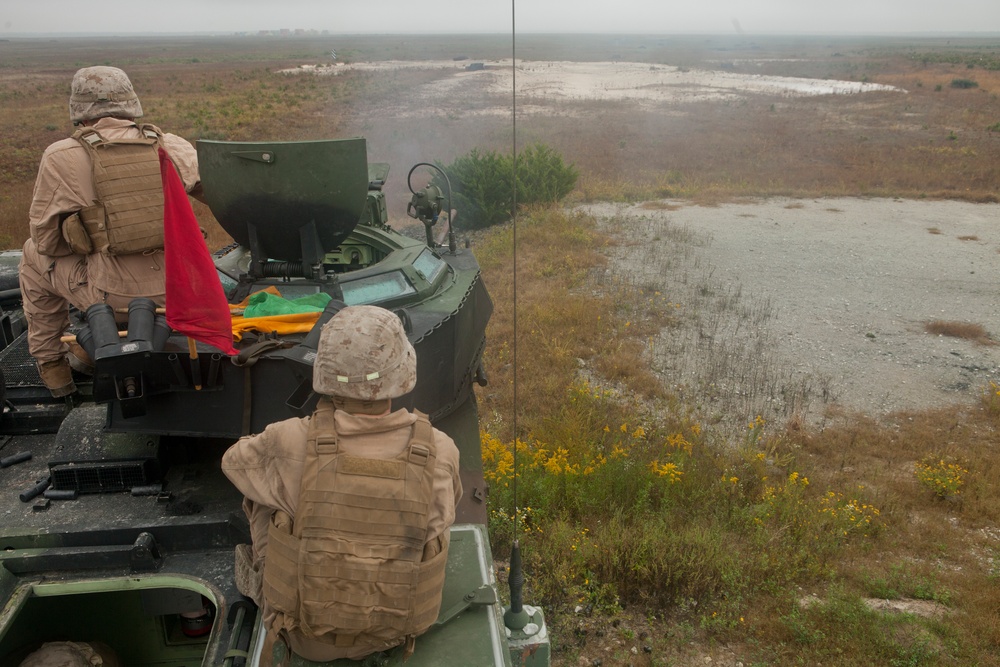 2nd Assault Amphibian Battalion Conducts a Field Exercise