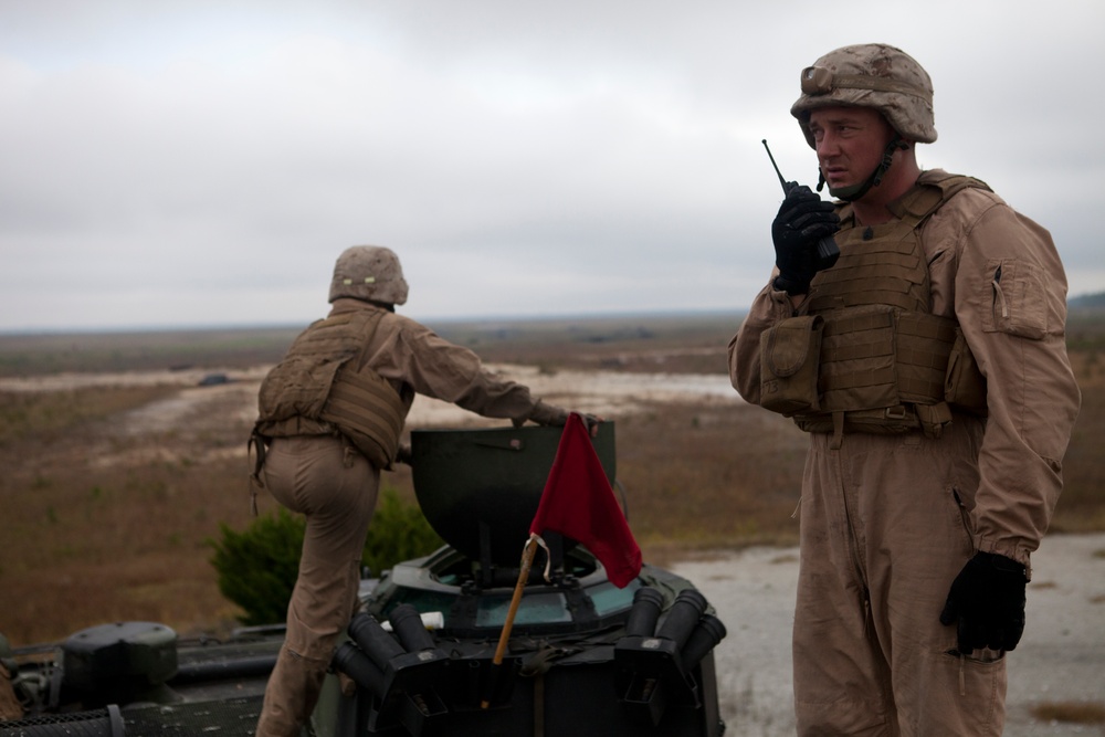 2nd Assault Amphibian Battalion Conducts a Field Exercise