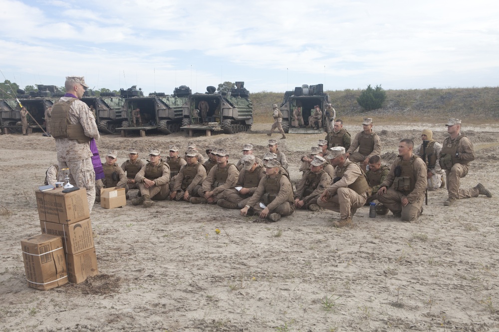 2nd Assault Amphibian Battalion Conducts a Field Exercise