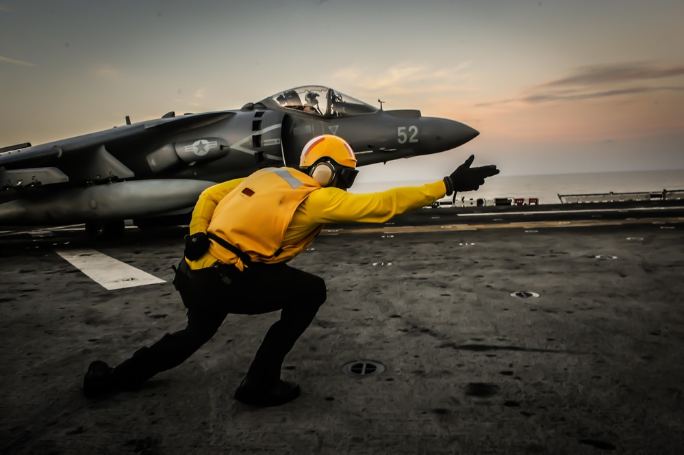 USS Boxer flight ops