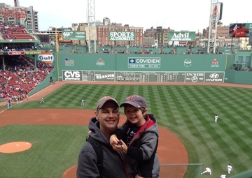 Son of deployed PA helps start 2013 World Series