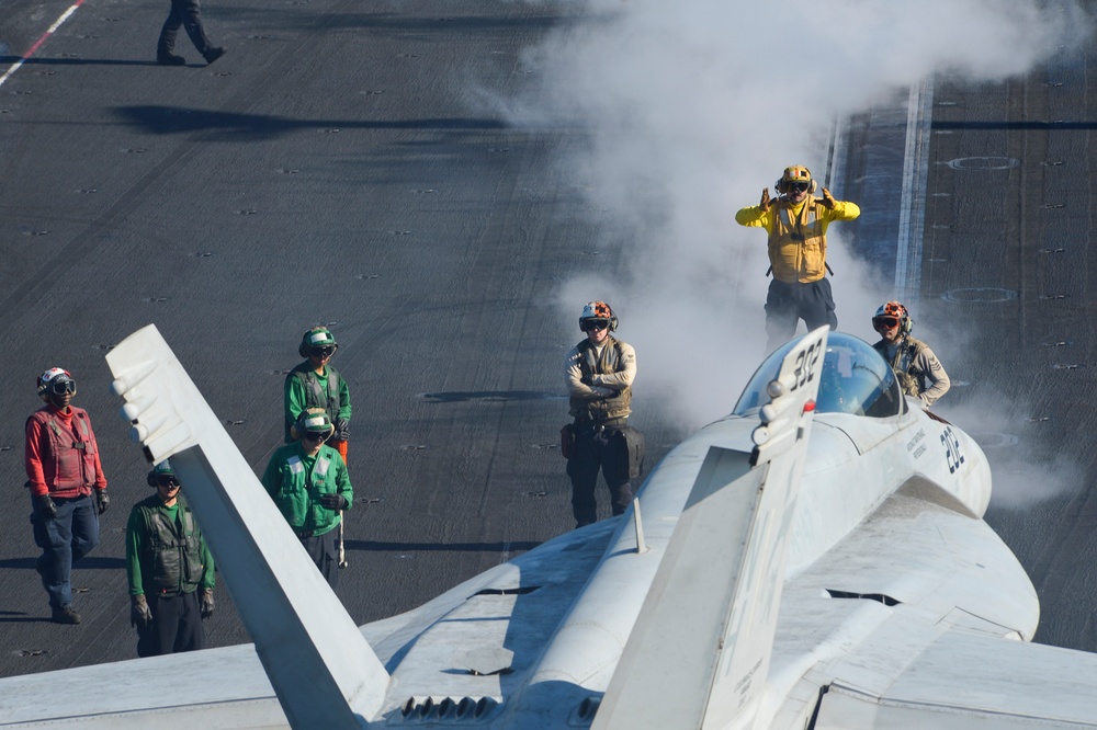 USS Nimitz flight deck operations