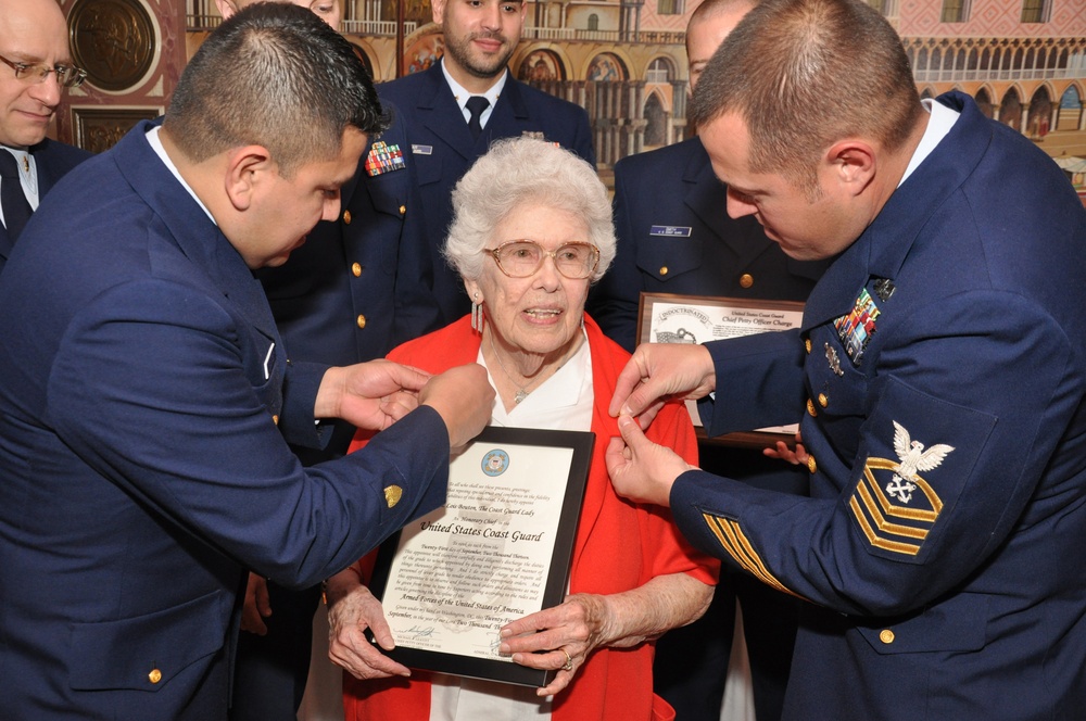 Coast Guard Lady made honorary chief