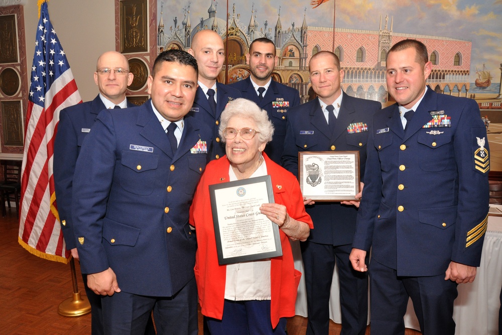 Coast Guard Lady made honorary chief