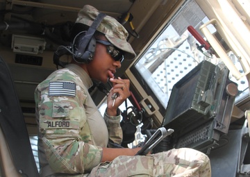 Signals NCO adjusts in Afghanistan