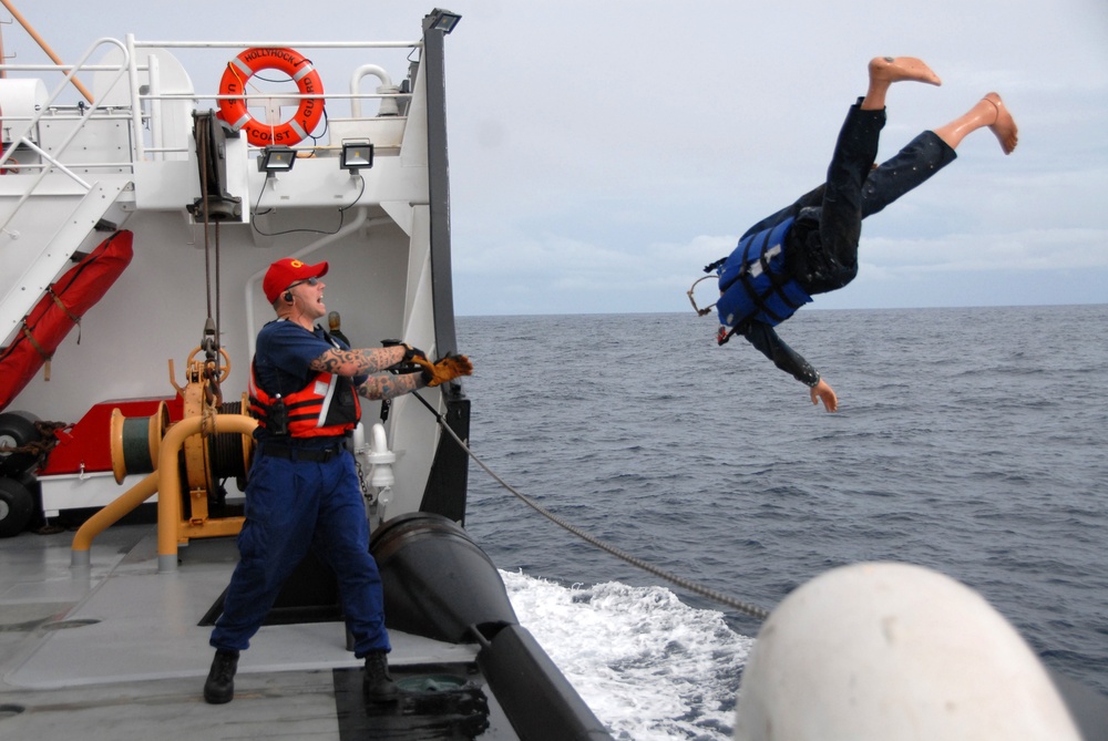 CGC Hollyhock man overboard drill