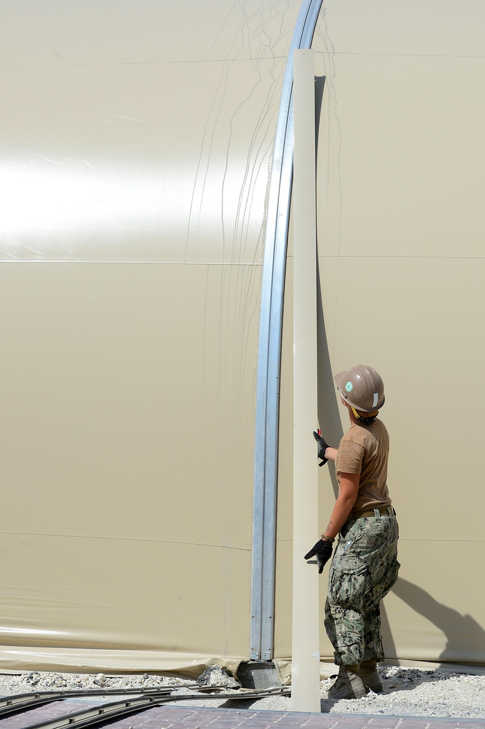 CTG 56.2 tension fabric structure build