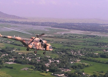 Afghan aviators resupply remote bases with partnered close-air support