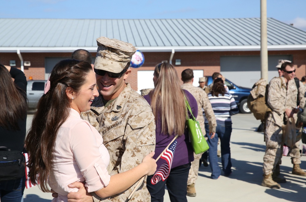 2nd EOD Company Marines, sailors return to loved ones