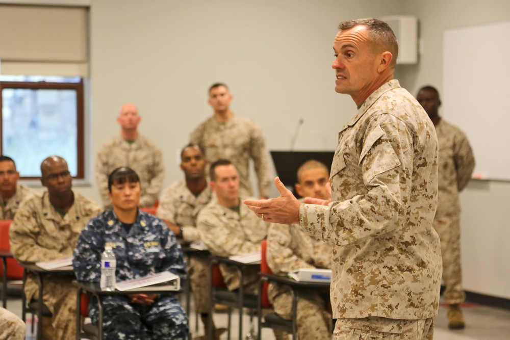 1st MLG commanding general kicks off Equal Opportunity Representative Course