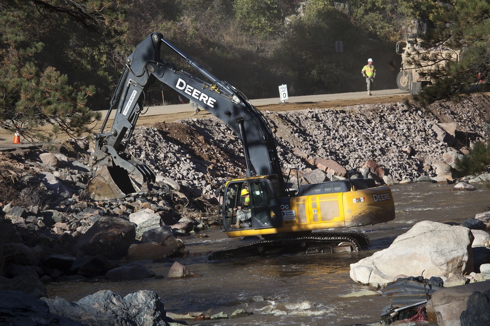 Colorado Route 36 flood damage reconstruction