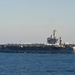 USS Nimitz transits the Mediterranean Sea