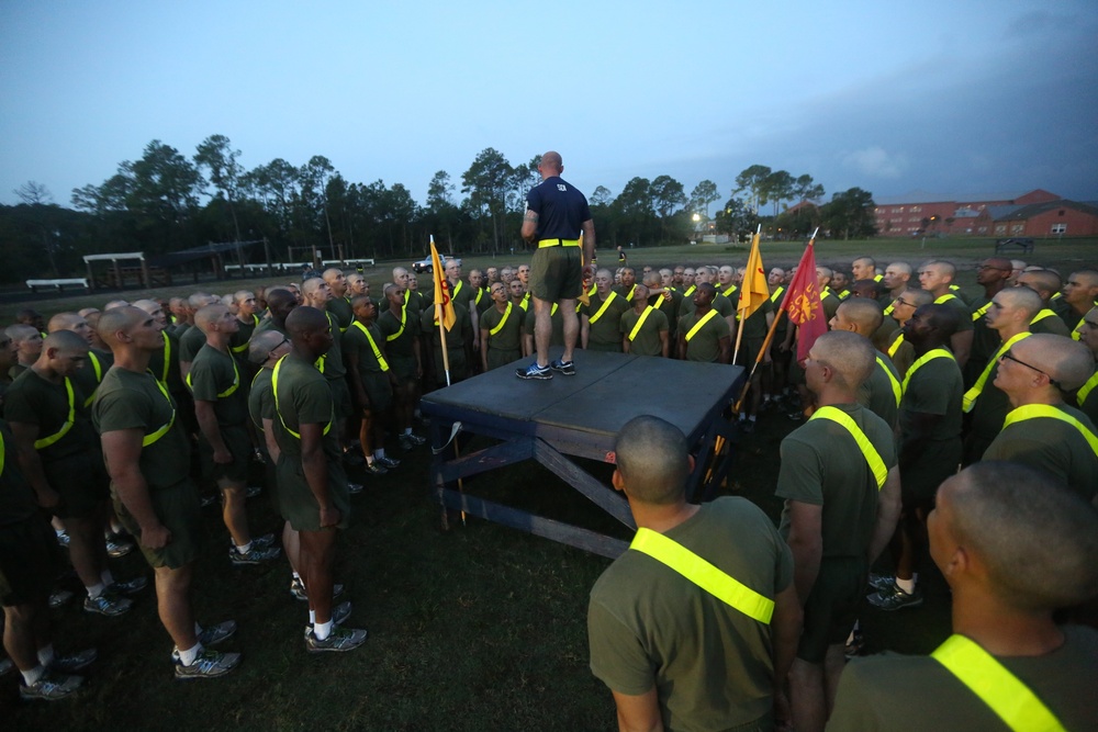 Photo Gallery: Marine recruits develop fitness early on Parris Island