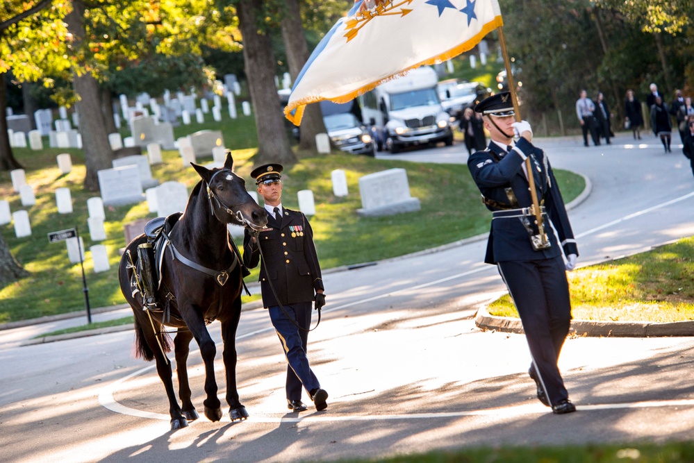 9th Chairman of the Joint Chiefs of Staff US Air Force Gen. David C. Jones funeral at Arlington National Cemetery