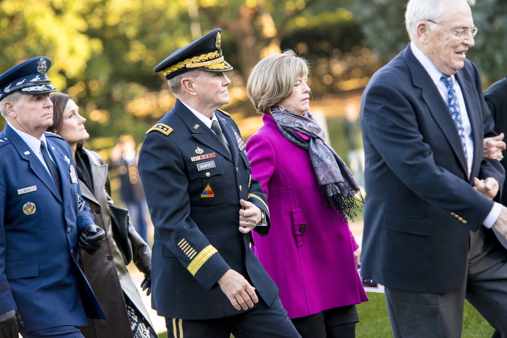 9th Chairman of the Joint Chiefs of Staff US Air Force Gen. David C. Jones funeral at Arlington National Cemetery