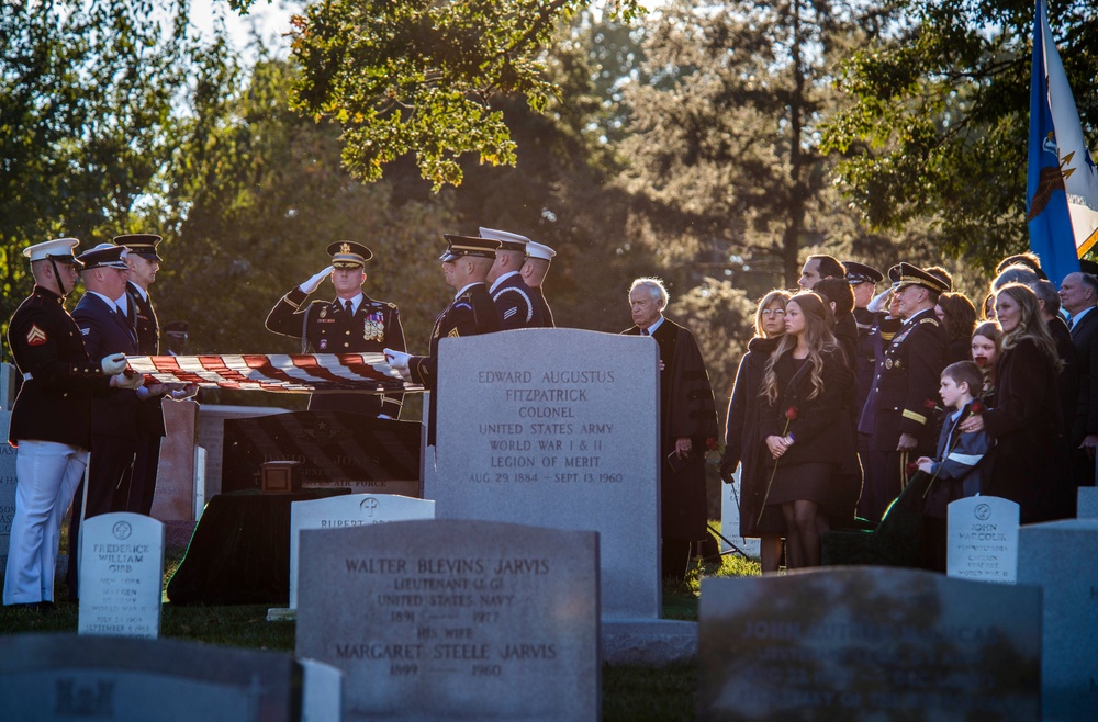 9th Chairman of the Joint Chiefs of Staff US Air Force Gen. David C. Jones funeral at Arlington National Cemetery