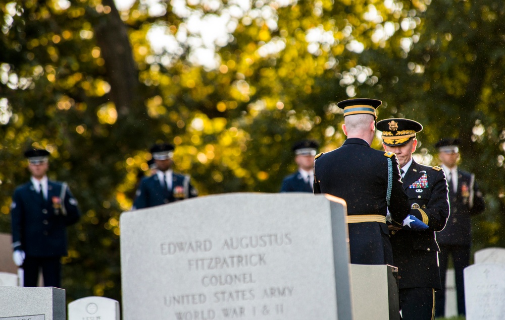 9th Chairman of the Joint Chiefs of Staff US Air Force Gen. David C. Jones funeral at Arlington National Cemetery