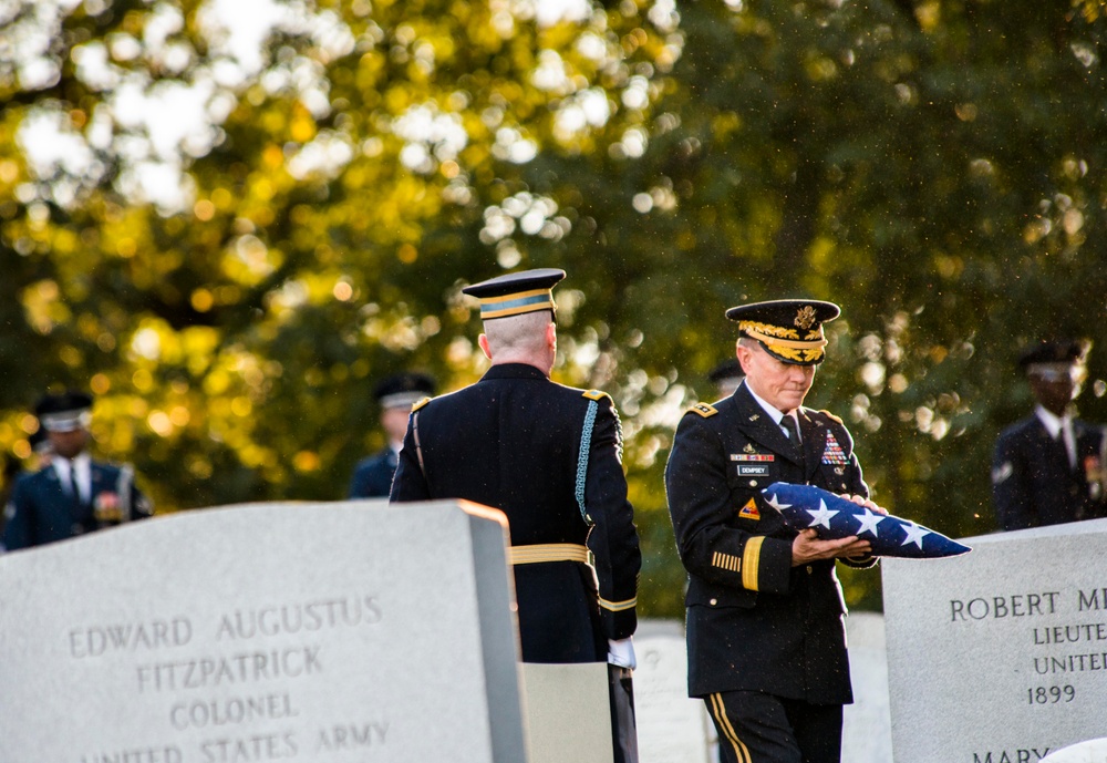 9th Chairman of the Joint Chiefs of Staff US Air Force Gen. David C. Jones funeral at Arlington National Cemetery