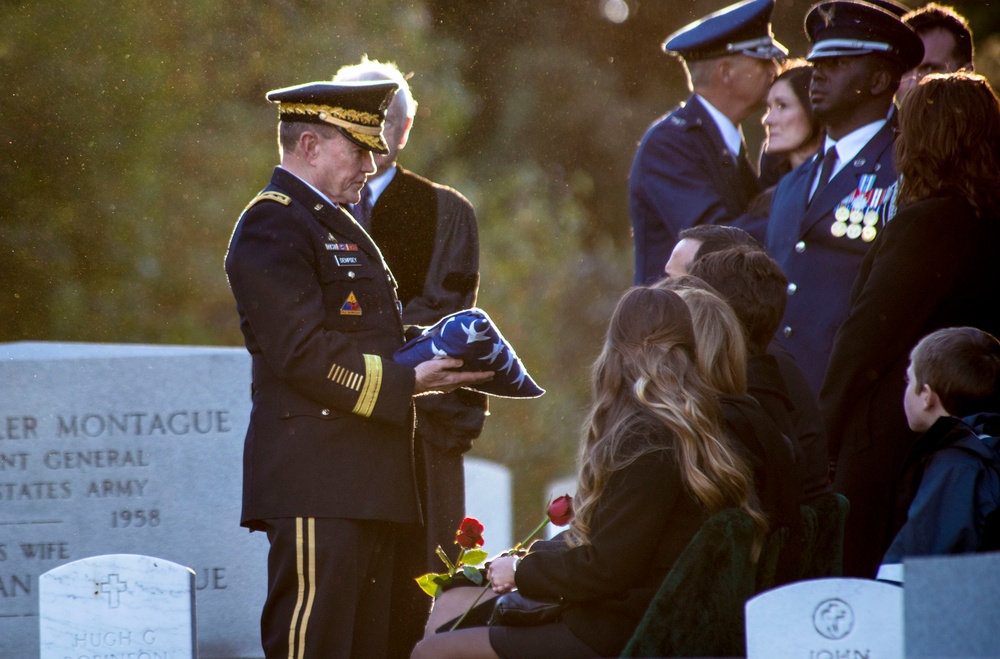 9th Chairman of the Joint Chiefs of Staff US Air Force Gen. David C. Jones funeral at Arlington National Cemetery