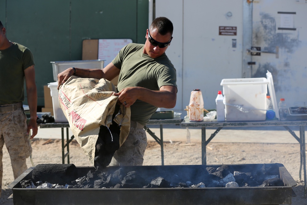 Marines feast during warriors’ meal