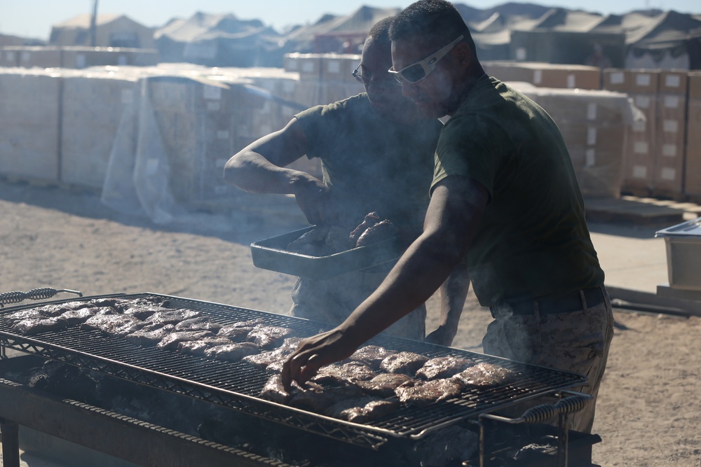 Marines feast during warriors’ meal