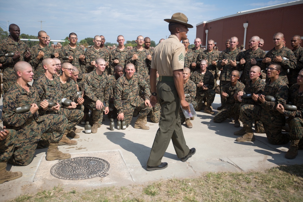 Photo Gallery: Marine recruits test basic military knowledge on Parris Island