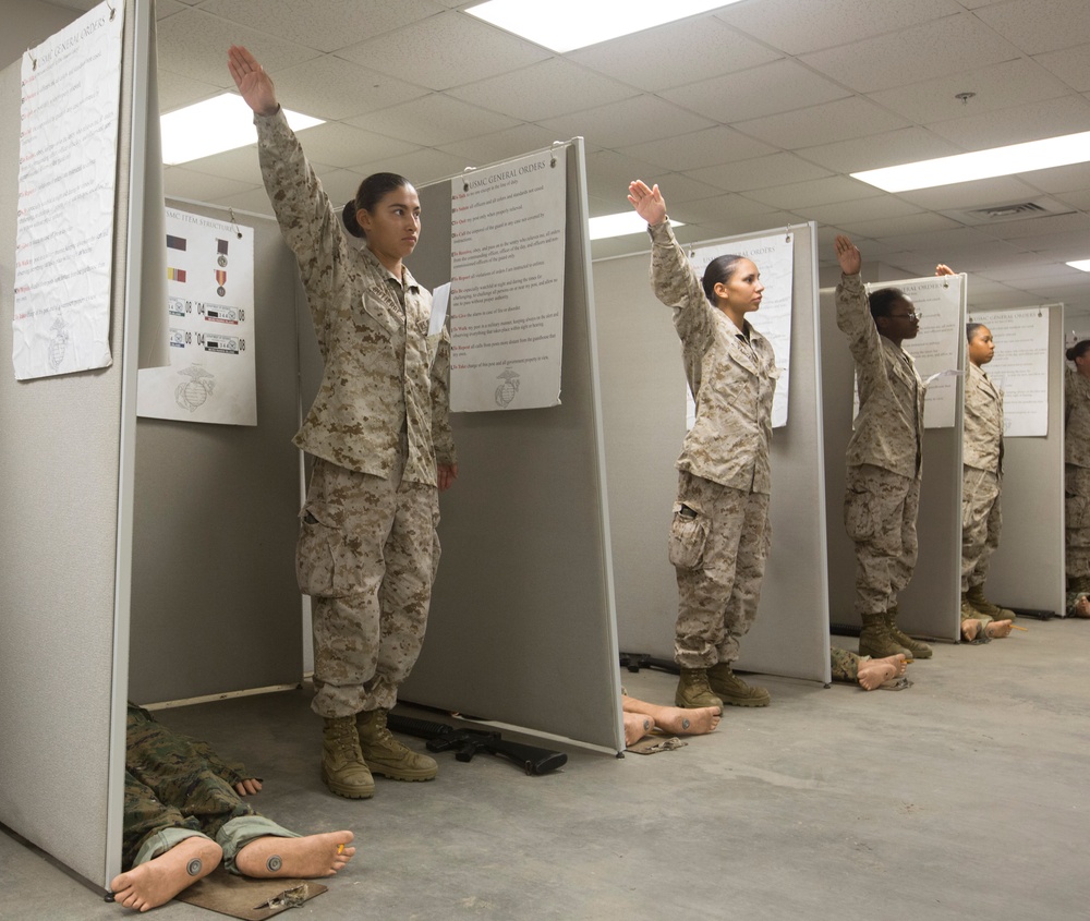 Photo Gallery: Marine recruits test basic military knowledge on Parris Island