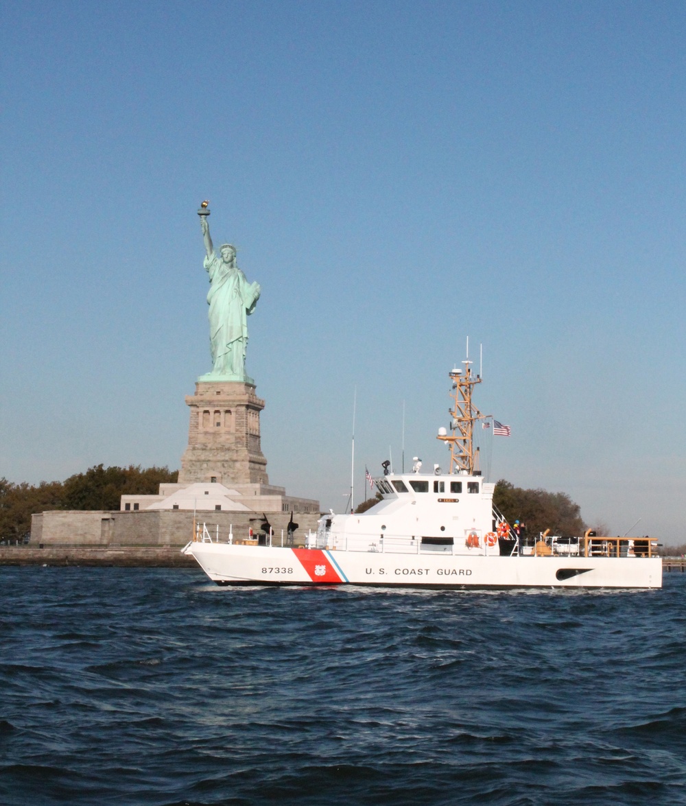 Coast Guard Cutter Ibis crew patrols in New York Harbor