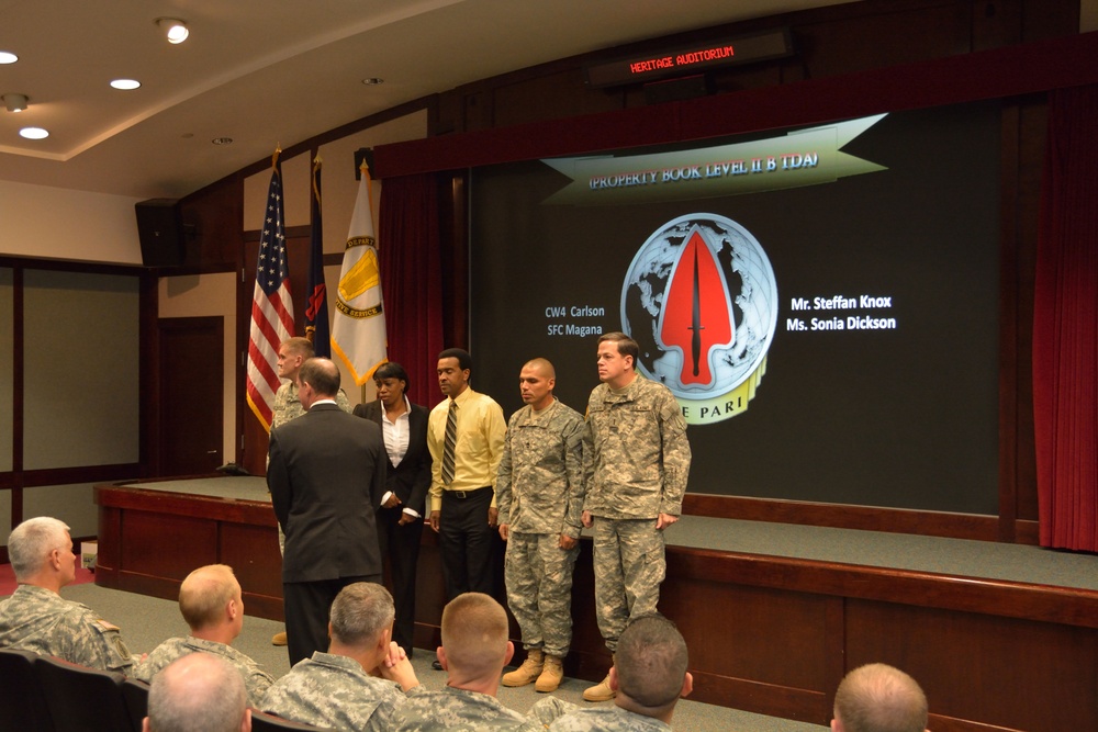 SWCS Receives Army Level Award for Logistical Success