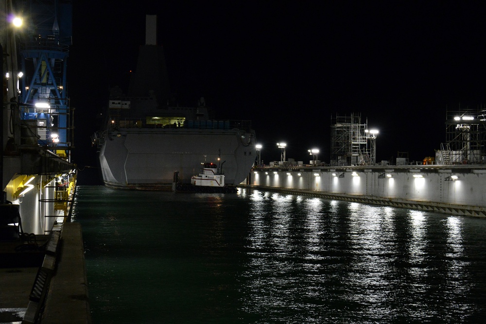 USS Green Bay dry-docking