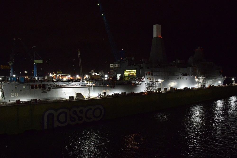 USS Green Bay dry-docking