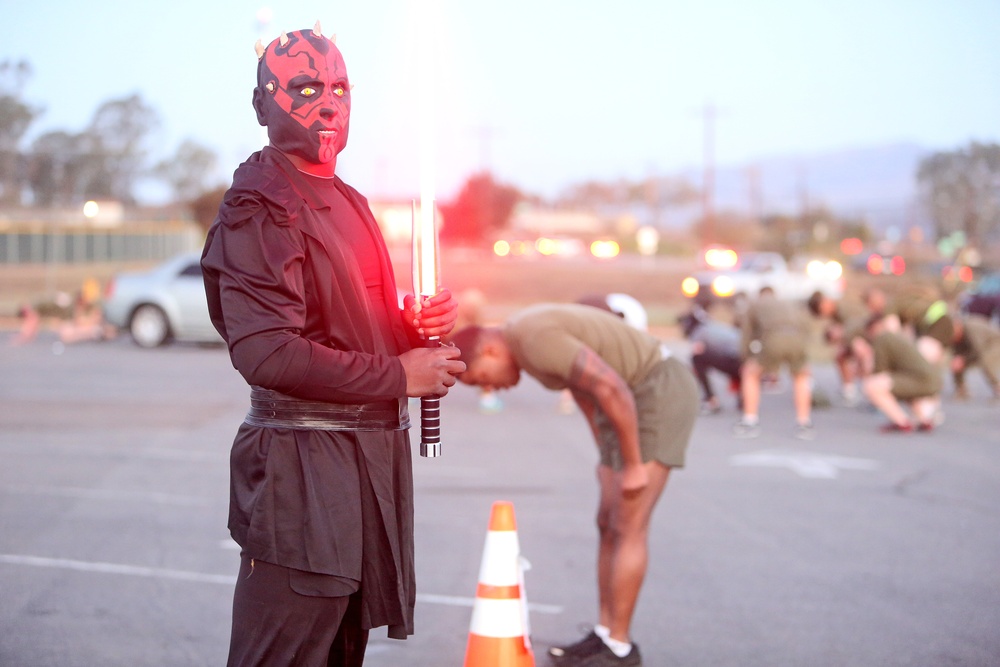 Of Spartans, Jedi and Marines: Halloween PT brings CLR-17 Marines together