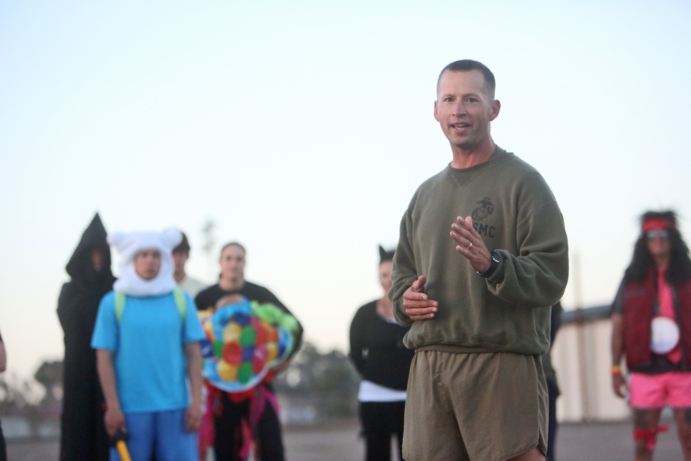 Of Spartans, Jedi and Marines: Halloween PT brings CLR-17 Marines together