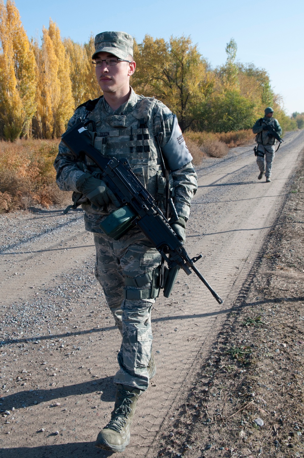 376 ESFS rapid response team on patrol