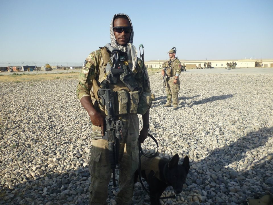 Military working dog team delivers