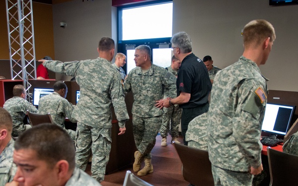 Vice Chief Campbell, SMA Chander visit 'Big Red One' soldiers, discuss resiliency