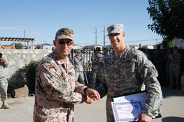 Gunstone soldier earns top honors during German ceremony