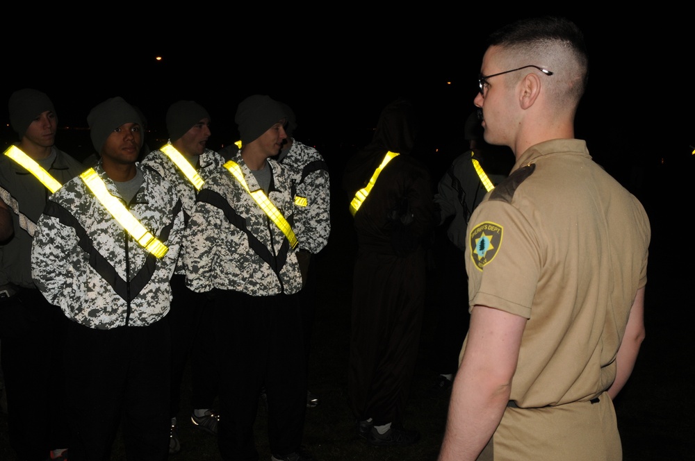 1-40th CAV (A) platoon sergeant speaks to his paratroopers