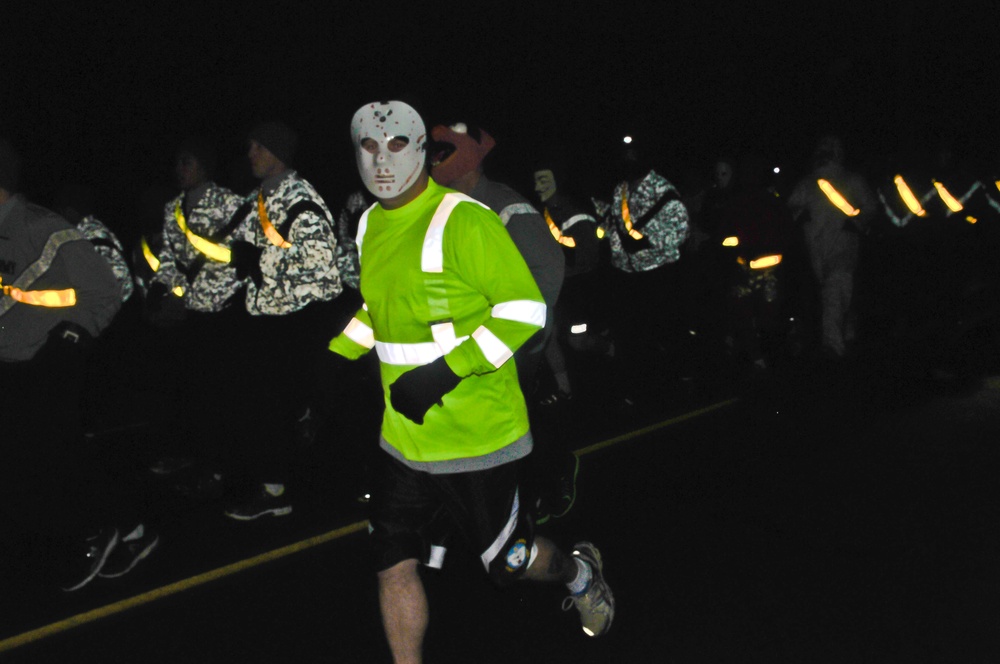 1-40th CAV (A) CSM leads squadron Halloween 'Fun Run'