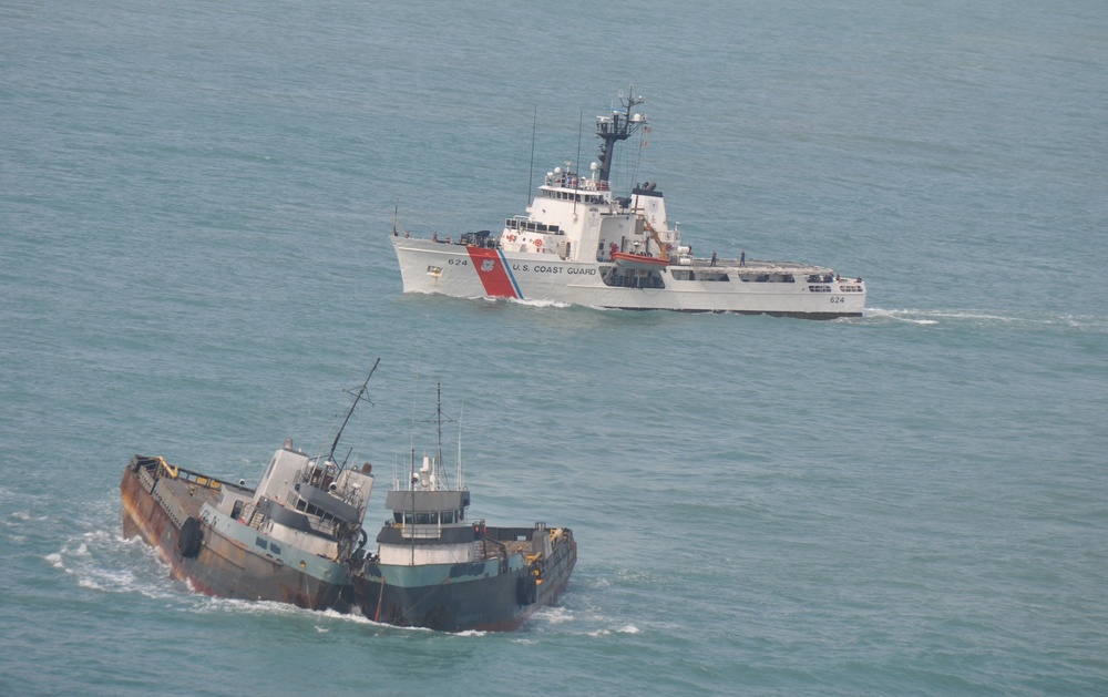 Coast Guard responds to tug vessel requesting assistance
