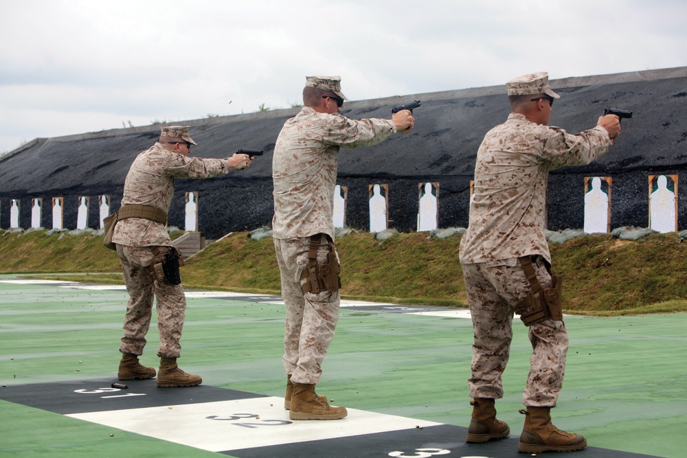 Combat pistol program reaches Okinawa