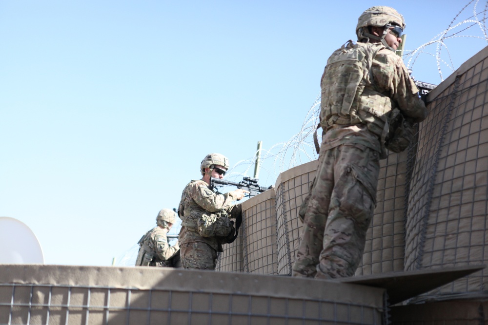 Camp Clark soldiers clearing sectors