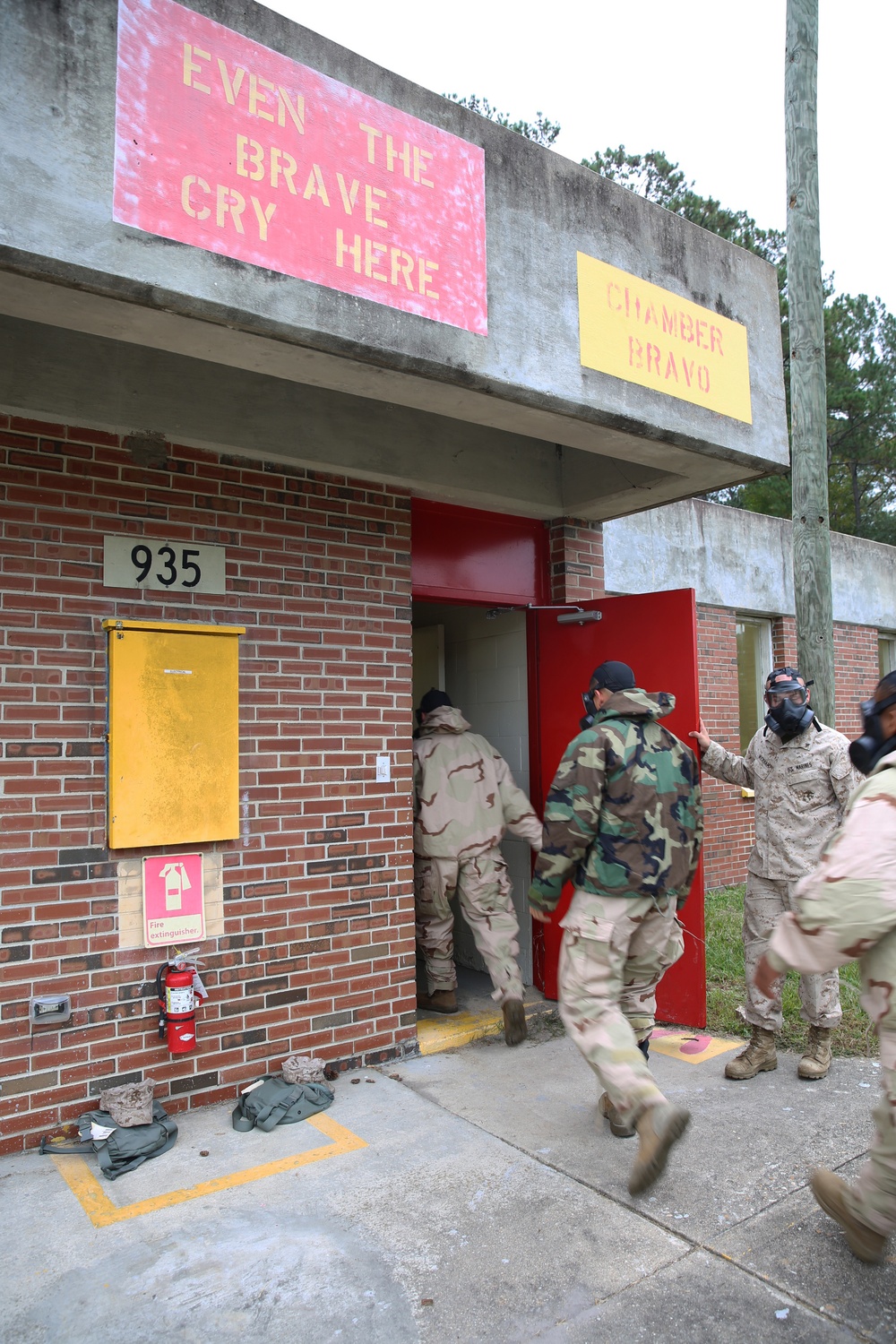 House of horrors: 2nd Supply Bn. Marines, sailors endure gas chamber