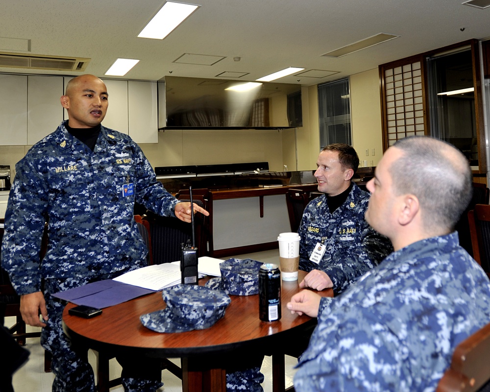 US Navy sailors hit the streets
