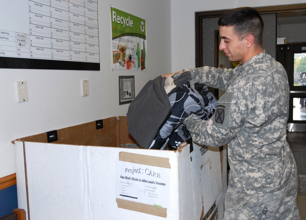 3rd Brigade Combat Team soldiers give back by recycling unwanted goods