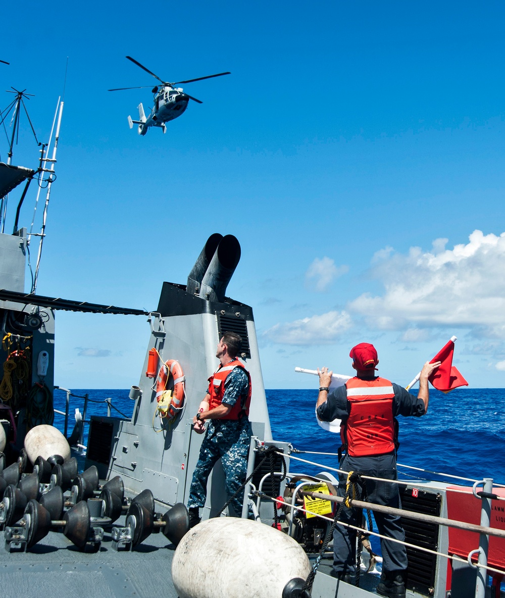 USS Lake Erie operations